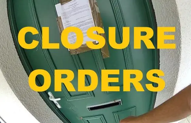 Closure Order